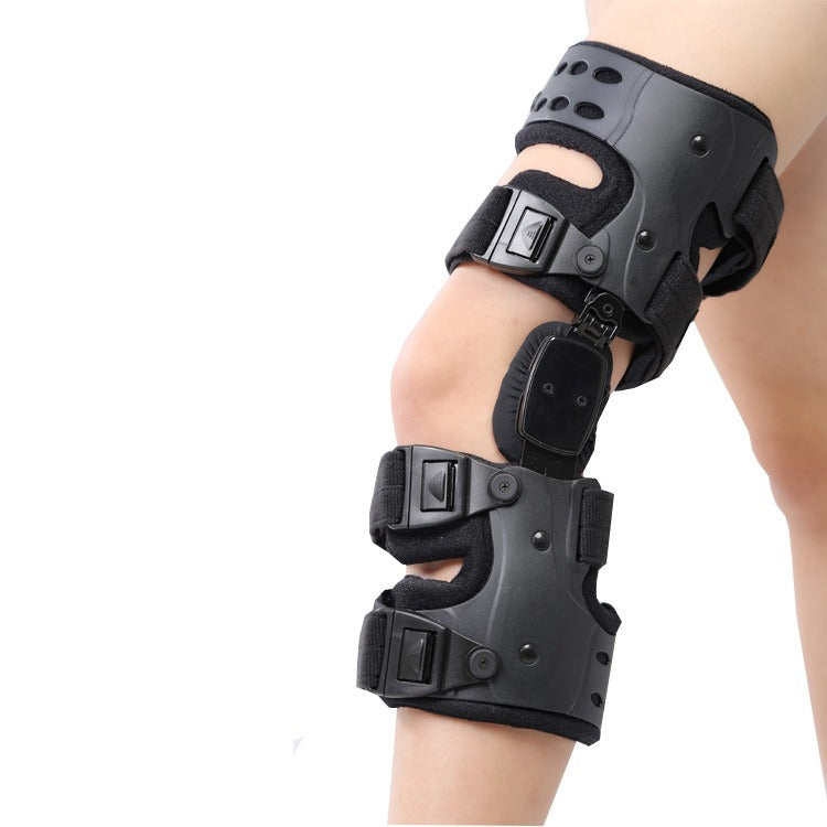 Unisex Knieorthese verstellbar, für Stabilität & Schmerzlinderung bei Arthrose & Sportverletzungen.