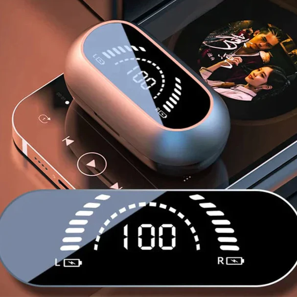 Innovative Knochenleitkopfhörer mit Ohrclip, Bluetooth, LED-Anzeige & Freisprechfunktion. Offenes Hören.
