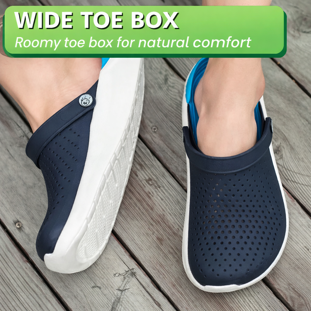 Unisex Komfort Clogs: Ergonomisches Fußbett, rutschfeste Sohle. Perfekt für Garten & Alltag.