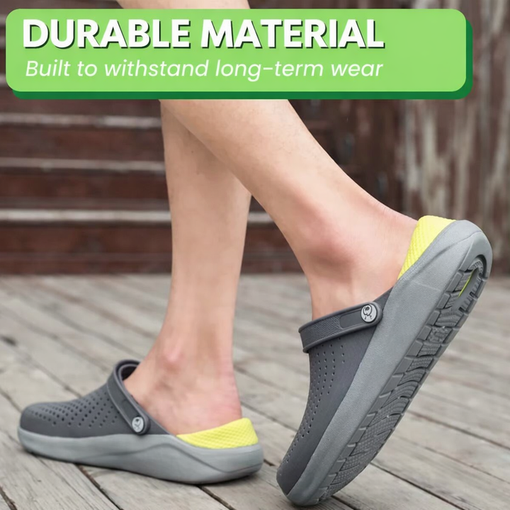 Slip-On Bequemschuhe: Unisex Clogs mit ergonomischem Fußbett & rutschfester Sohle. Pflegeleicht & vielseitig.