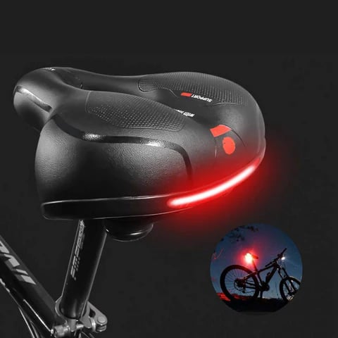 Unisex Komfort Fahrradsattel, ergonomisch gepolstert für E-Bike, Trekkingrad, Citybike.