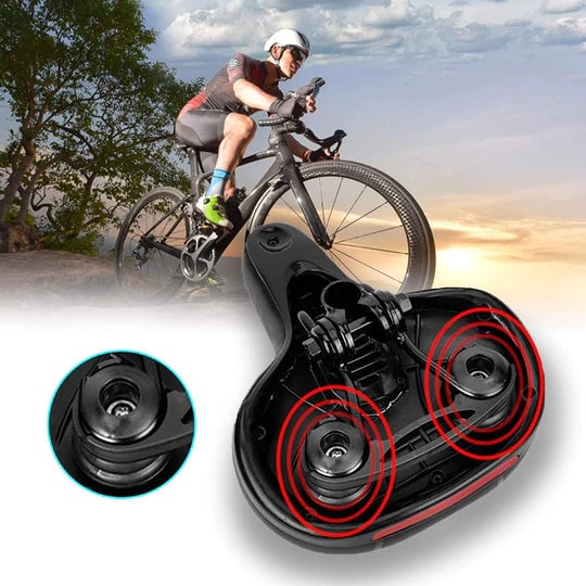 Ergonomischer Fahrradsattel für Damen & Herren, stoßdämpfend & weich, ideal für lange Touren.