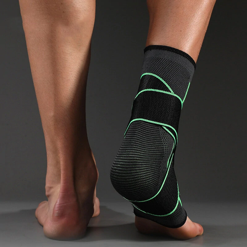Unisex Kompressions-Knöchelbandage in Grau, bietet optimale Stabilität und Schmerzlinderung für aktive Menschen.