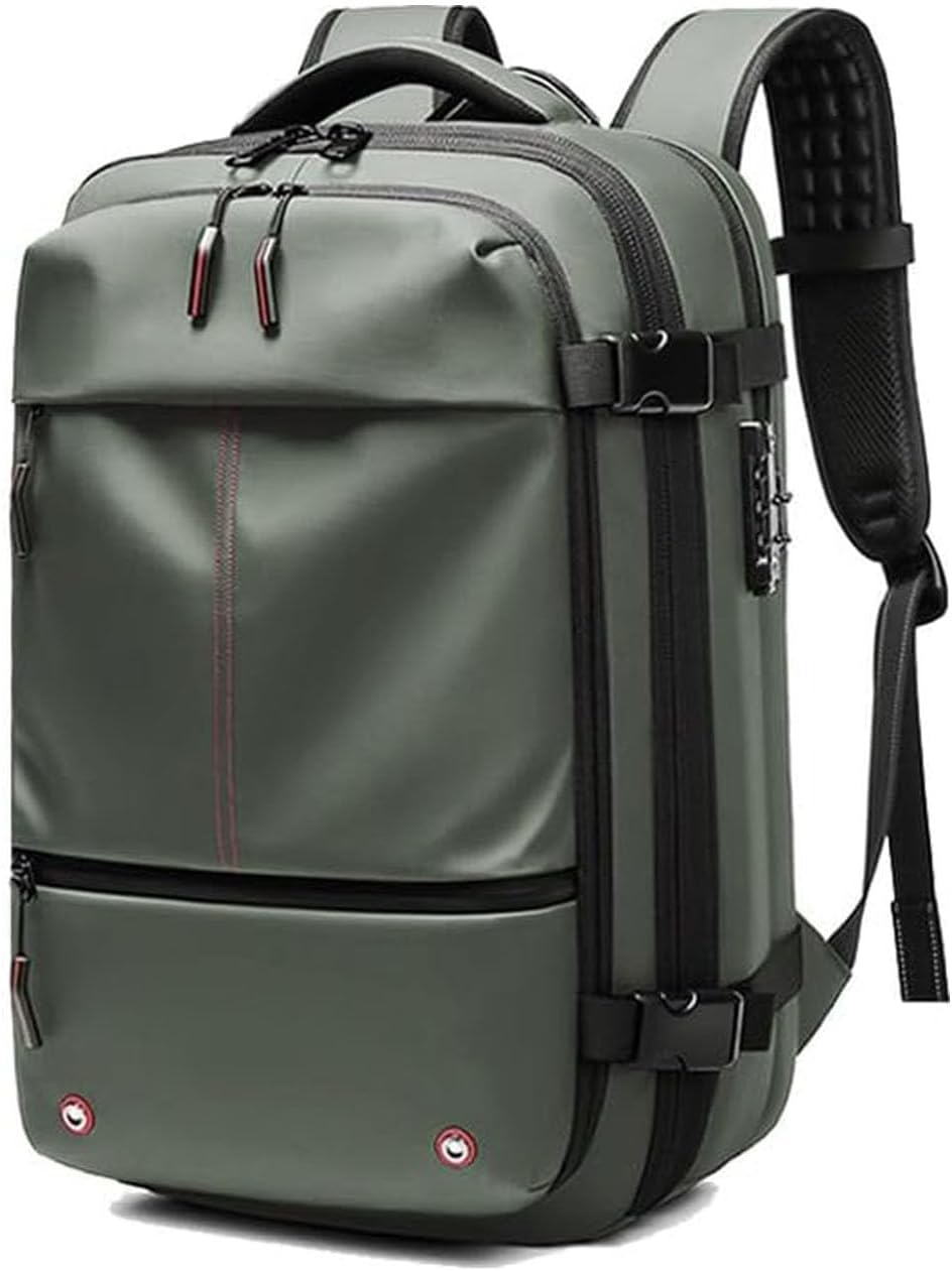 Unisex Kompressions-Reiserucksack mit Diebstahlschutz & Laptopfach, ideal für Reisen.