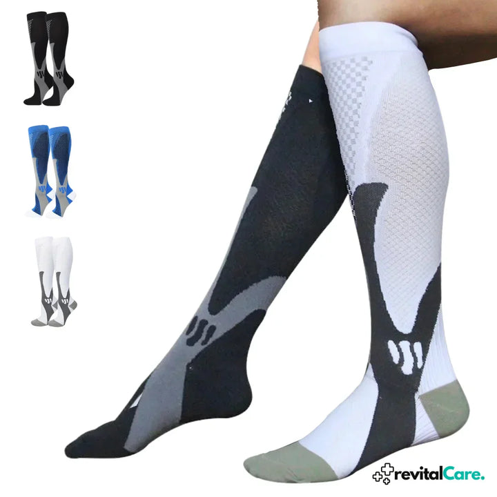 Drucksocken zur Schmerzlinderung, ideal für Sportler und Menschen mit aktiver Lebensweise.