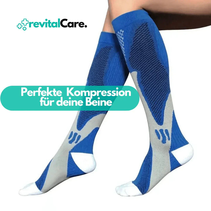 Orthopädische Drucksocken, schwarz, für eine verbesserte Vitalität und Leistungsfähigkeit.