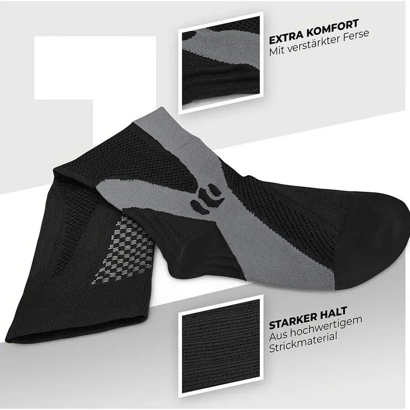 Orthopädische Socken zur Schwellungslinderung, perfekt für lange Reisen oder stehende Berufe.