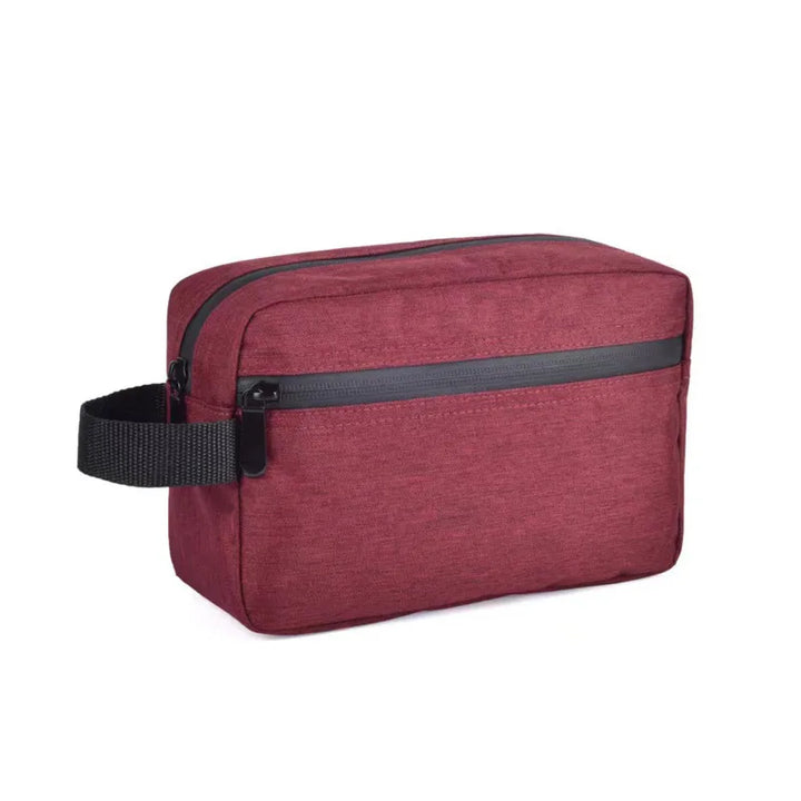 Stressfreies Reisen mit dem robusten, wasserabweisenden Unisex Kulturbeutel. Perfekter Organizer für Kosmetik & Hygiene.