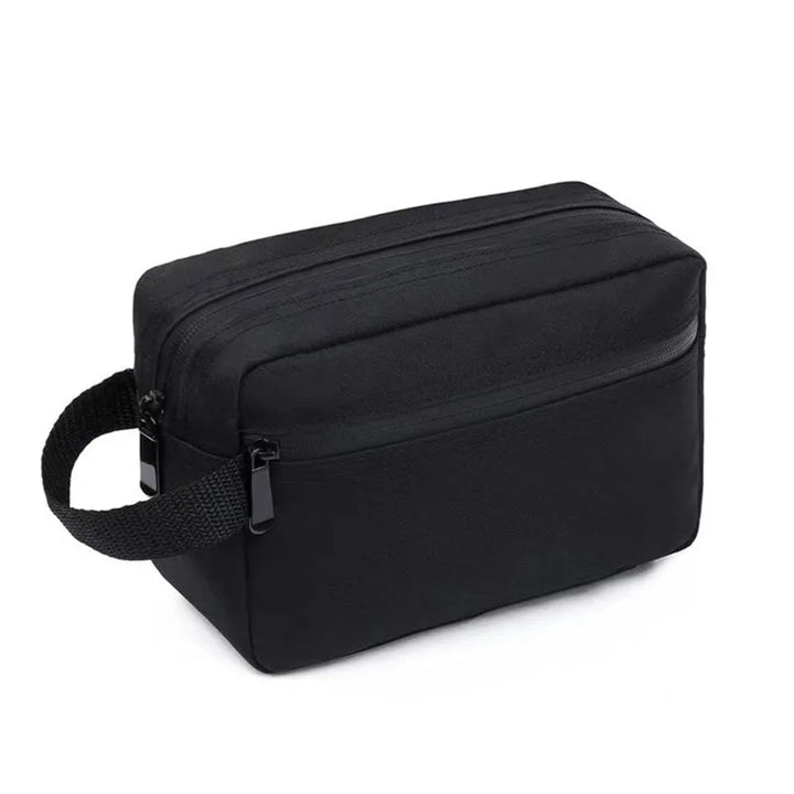 Unisex Kulturbeutel, wasserabweisend & robust, bereit für die Reise neben einem Koffer; praktischer Organizer.