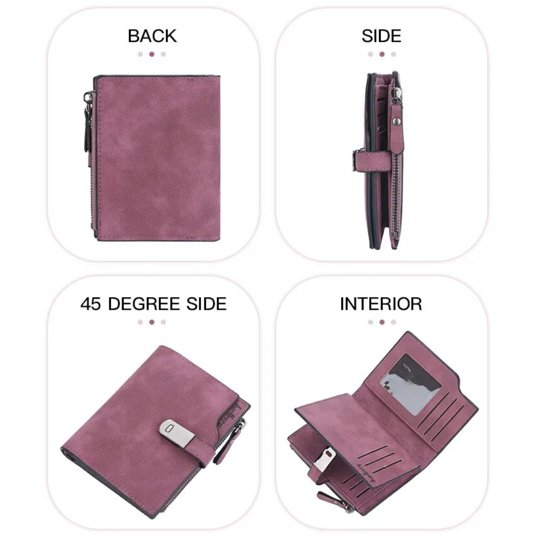 Rosa Unisex Kurzgeldbörse, Magnetverschluss, ein stilvolles Accessoire für jeden Tag.