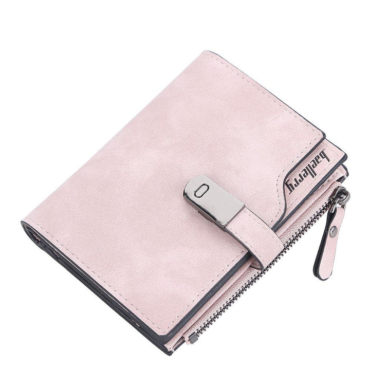Moderne Unisex Geldbörse Rosa, Magnetverschluss, für perfekt organisierte Finanzen.