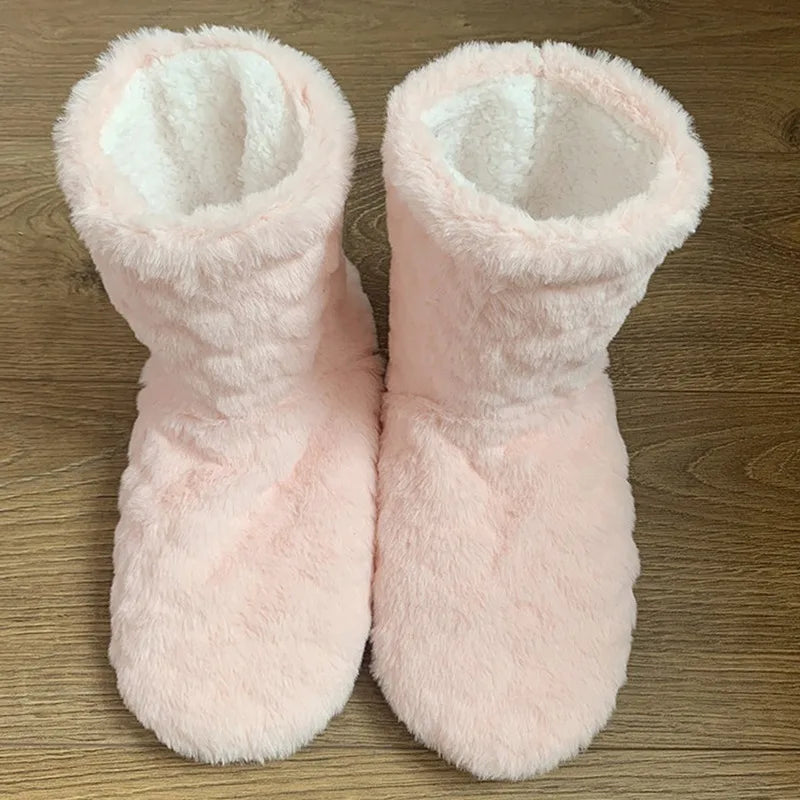 Flauschige Unisex Kuschelsocken mit warmem Teddyfutter, ideal für gemütliche Herbst- & Winterabende.