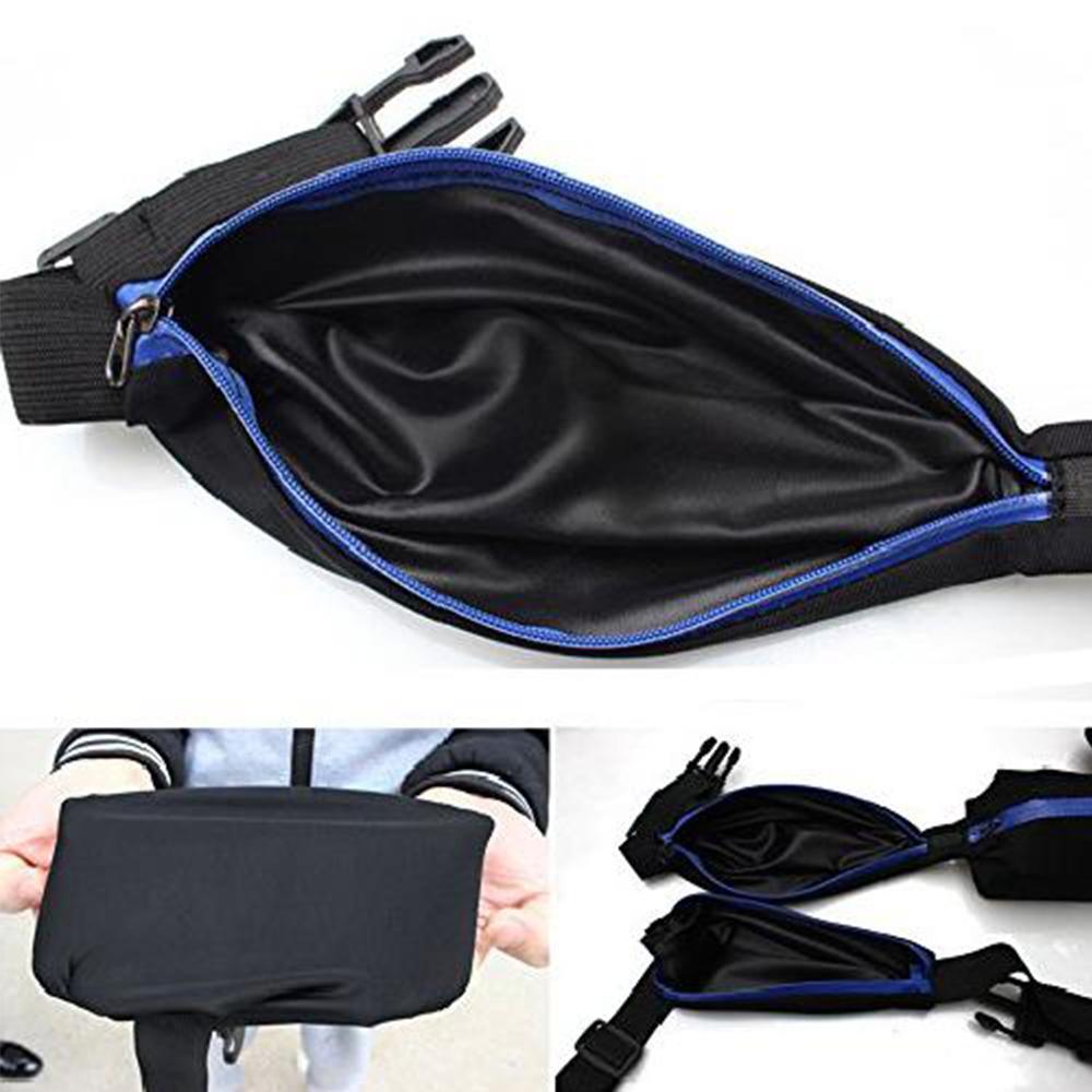 Sporttasche als Laufgürtel mit zwei geräumigen Fächern für Handy, Snacks & kleine Gegenstände.