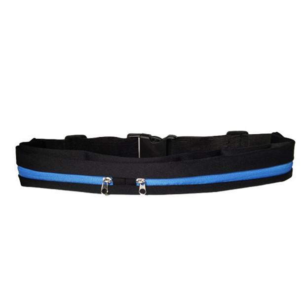 Ideales Reiseaccessoire: schlanker Laufgürtel mit sicheren Fächern für Dokumente, Geld & Handy.