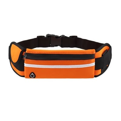 Reflektierende Laufgürteltasche mit Handyfach, wasserdicht, für sicheres Jogging und Fitness.