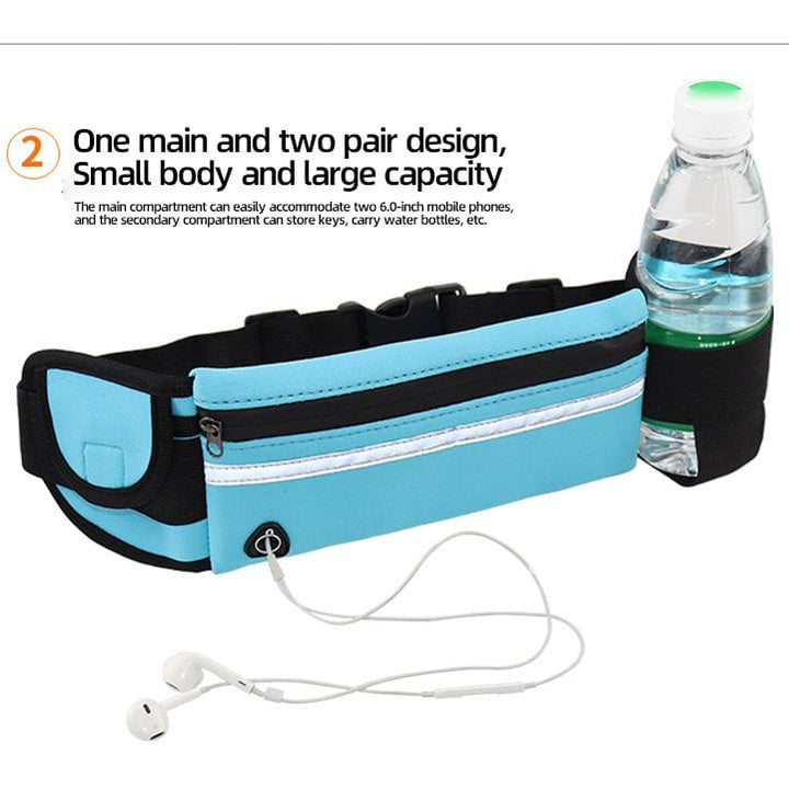 Vielseitige Sporttasche, unisex, wasserdicht, mit Reflektoren für nächtliches Jogging.