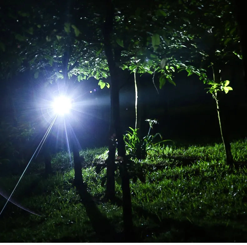 Kompakte und leichte LED-Kopflampe mit USB-Ladefunktion für Outdoor-Sport.