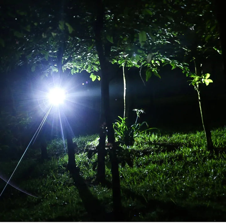 Kompakte und leichte LED-Kopflampe mit USB-Ladefunktion für Outdoor-Sport.