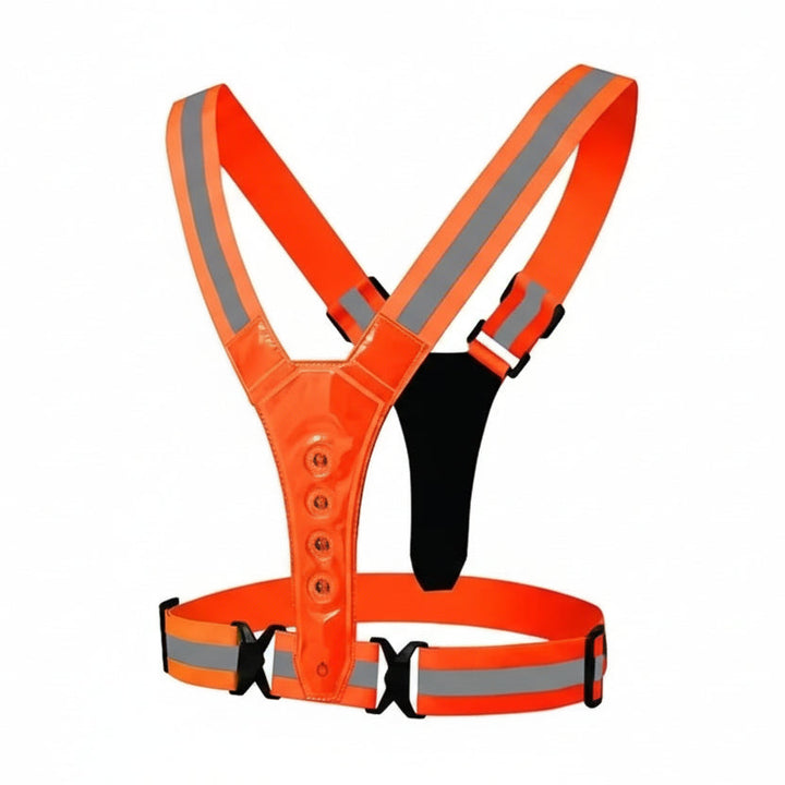 Must-have LED-Sicherheitsweste für Outdoor-Training, Laufen & Radfahren. Unisex, verstellbar und reflektierend.