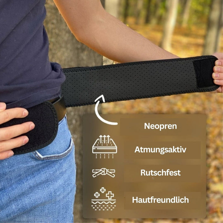 Orthopädischer Lenden- und Beckengürtel für medizinische Rückenstütze. Effektive Schmerzlinderung bei Ischias und LWS.