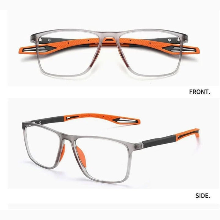 Stilvolle Unisex-Lesebrille mit Blaulichtfilter für klare Sicht und effektive Augenentlastung.