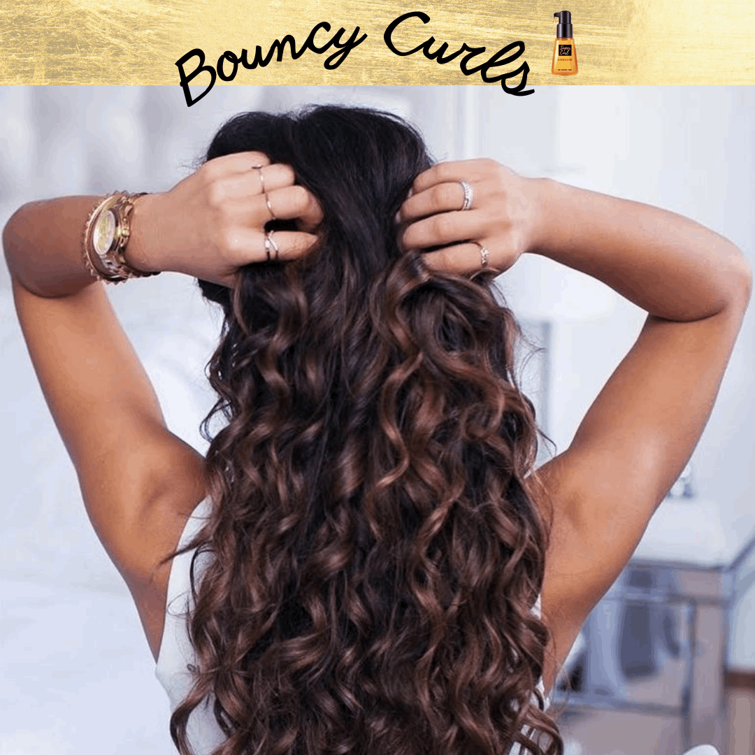 Locken Serum mit Argan-, Jojoba- & Macadamiaöl. Nährt Locken, spendet Glanz & Anti-Frizz Wirkung.