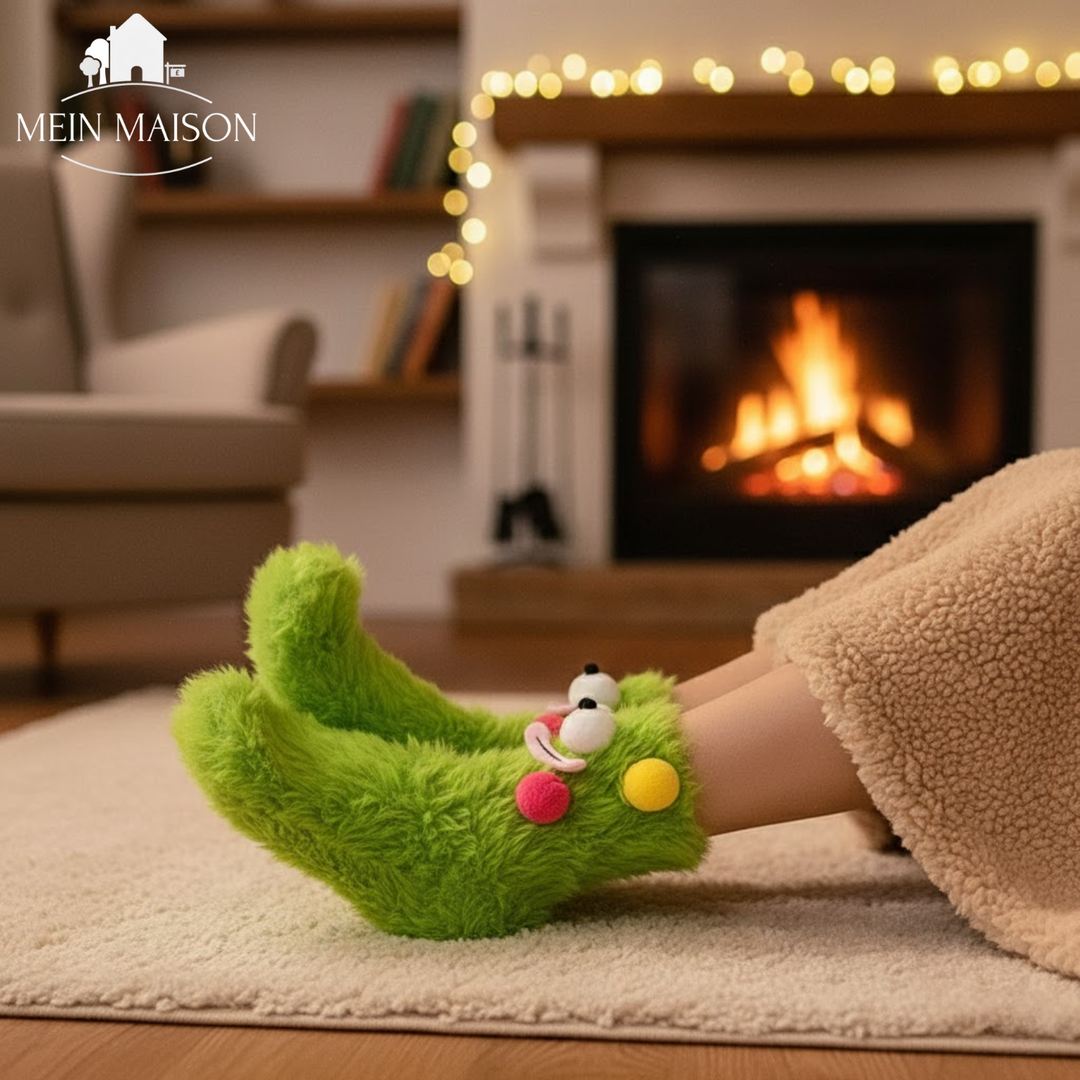 Unisex lustige 3D Socken, warm und bequem, perfekt für Winter & Freizeit. Humorvolle Freizeitsocken.