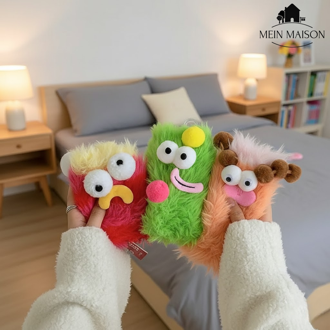 Warme Unisex Socken mit lustigem 3D Design, halten Füße im Winter kuschelig warm. Einheitsgröße.