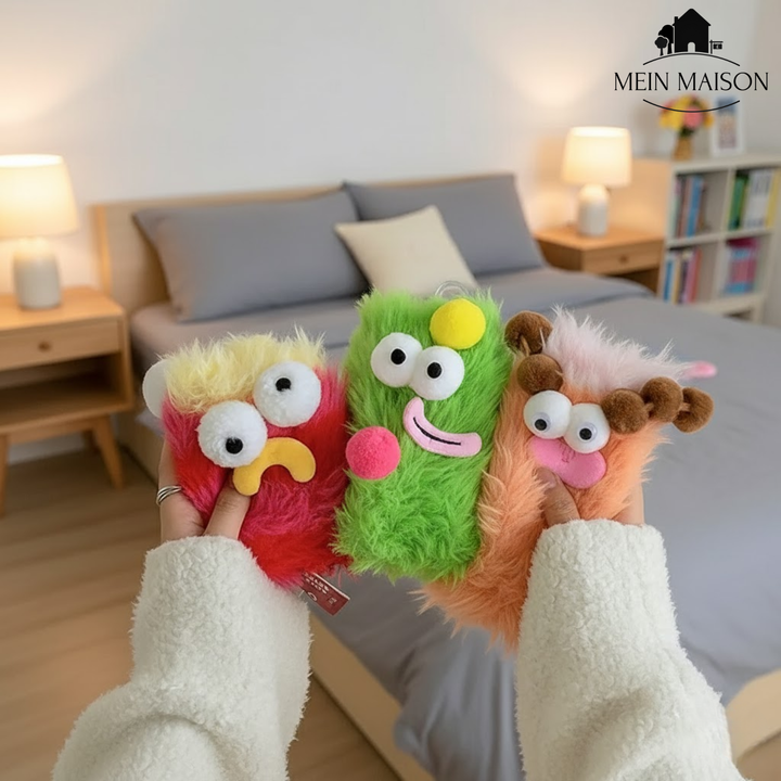 Warme Unisex Socken mit lustigem 3D Design, halten Füße im Winter kuschelig warm. Einheitsgröße.