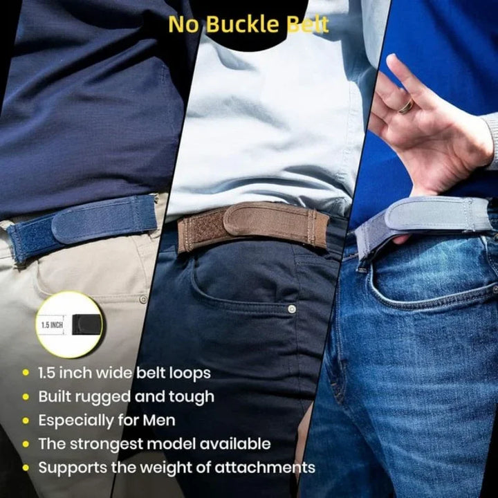 Flexibler, dehnbarer Unisex-Gürtel ohne Schnalle für unübertroffenen Komfort & sicheren Halt.