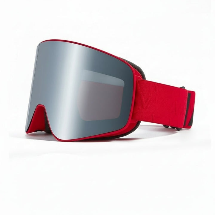 Zylindrische Unisex-Skibrille magnetisch, antibeschlag, UV400-Schutz für optimale Performance im Schnee.