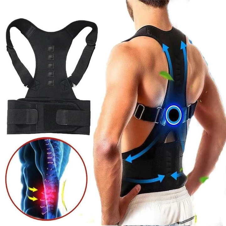 Unisex magnetische Rückenstütze zur Haltungskorrektur, lindert Rückenschmerzen und verbessert die Körperhaltung.