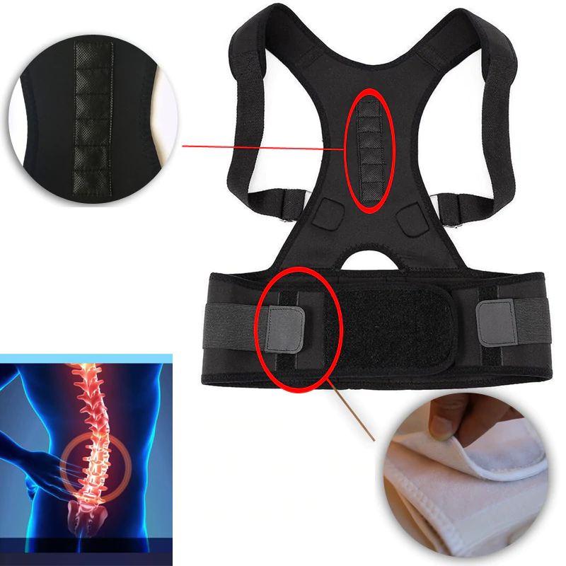Haltungstrainer & Rückenhalter lindert Rückenschmerzen & Schulterschmerzen, verbessert die Körperhaltung, Unisex.