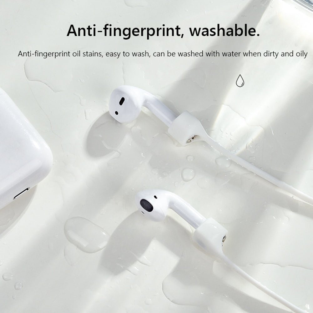 Hochwertiger Silikon Haltegurt für AirPods mit starken Magneten für optimalen Anti-Verlust-Schutz.