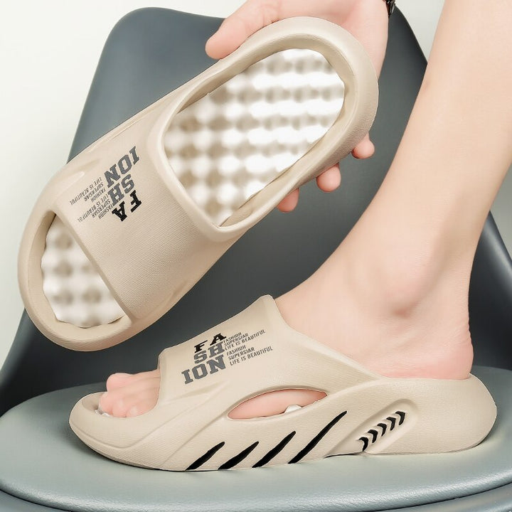 Rutschfeste Unisex Massage-Pantoffeln mit ergonomischem Design. Für Fußmassage, Komfort & schnelle Schmerzlinderung.