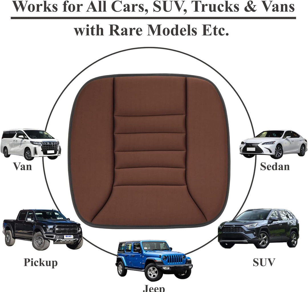 Hochwertiges Autositzkissen mit viskoelastischem Memory Foam für Pendler & lange Fahrten.