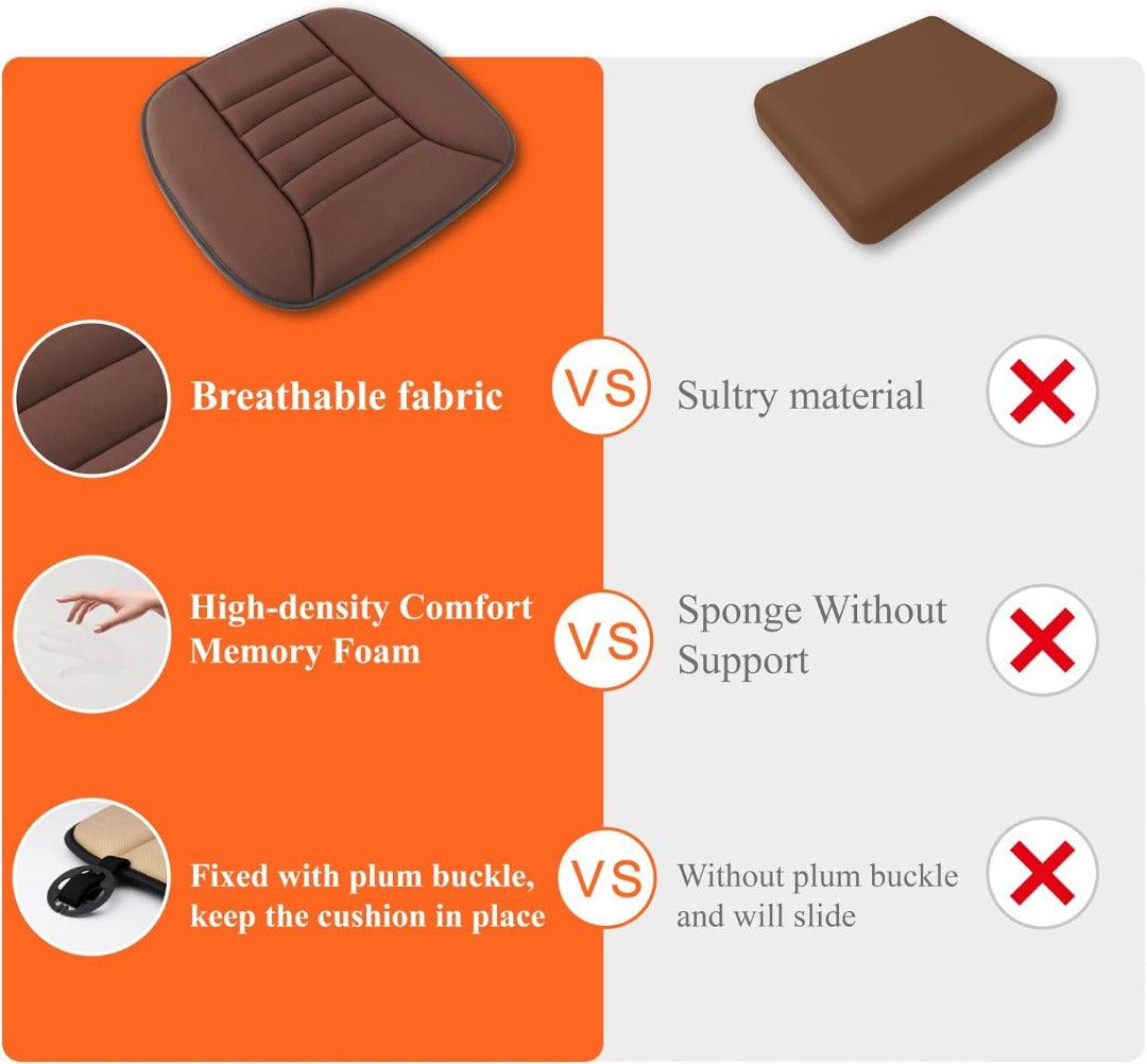 Unisex Autositzauflage aus Memory Foam für ergonomisches Sitzen & Schmerzlinderung im Auto.