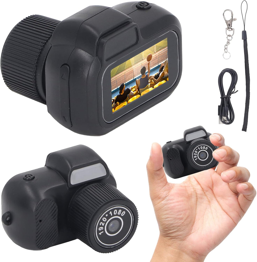 Unisex Mini Digitalkamera 1080P mit Farbdisplay, ideal für gestochen scharfe Fotos & Videos unterwegs.
