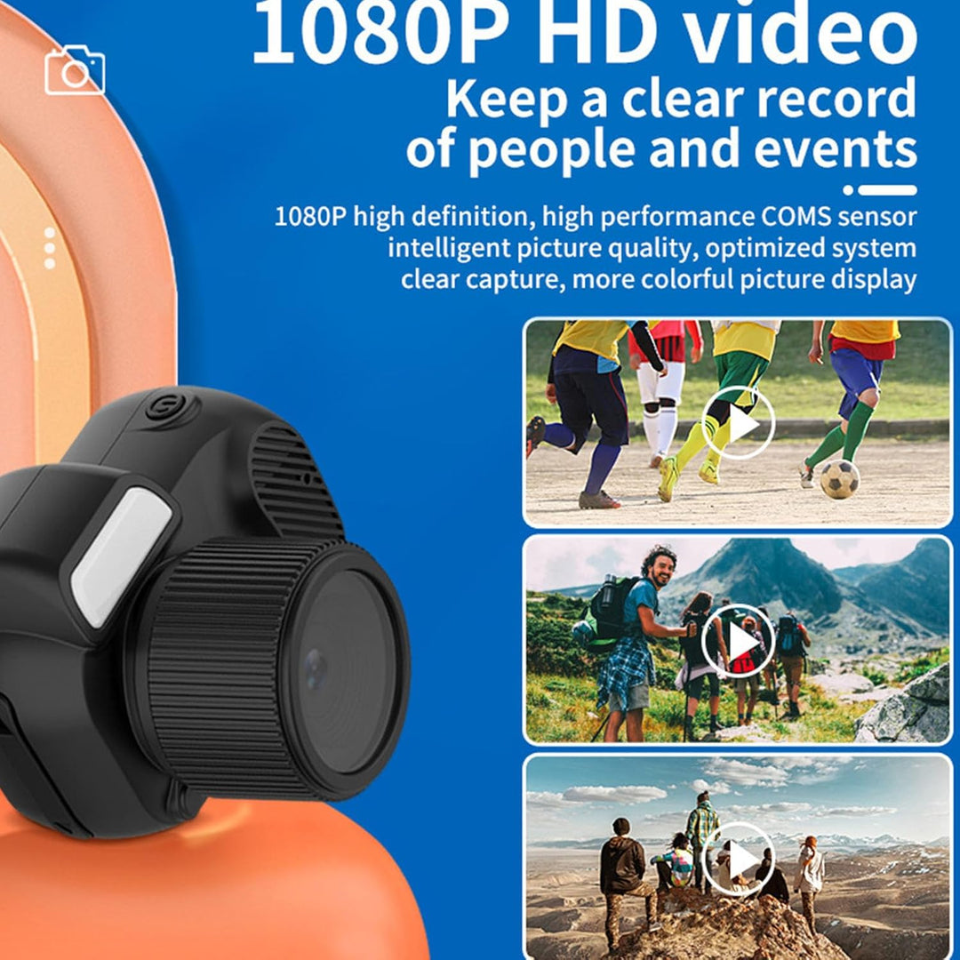 Vielseitige Mini Digitalkamera 1080P mit Farbdisplay, ein tolles Geschenk für actionreiche Momente.