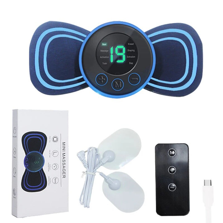 Smartes, kabelloses Nackenmassagegerät für tiefe Muskelentspannung & Wellness; einfach überall anwendbar.