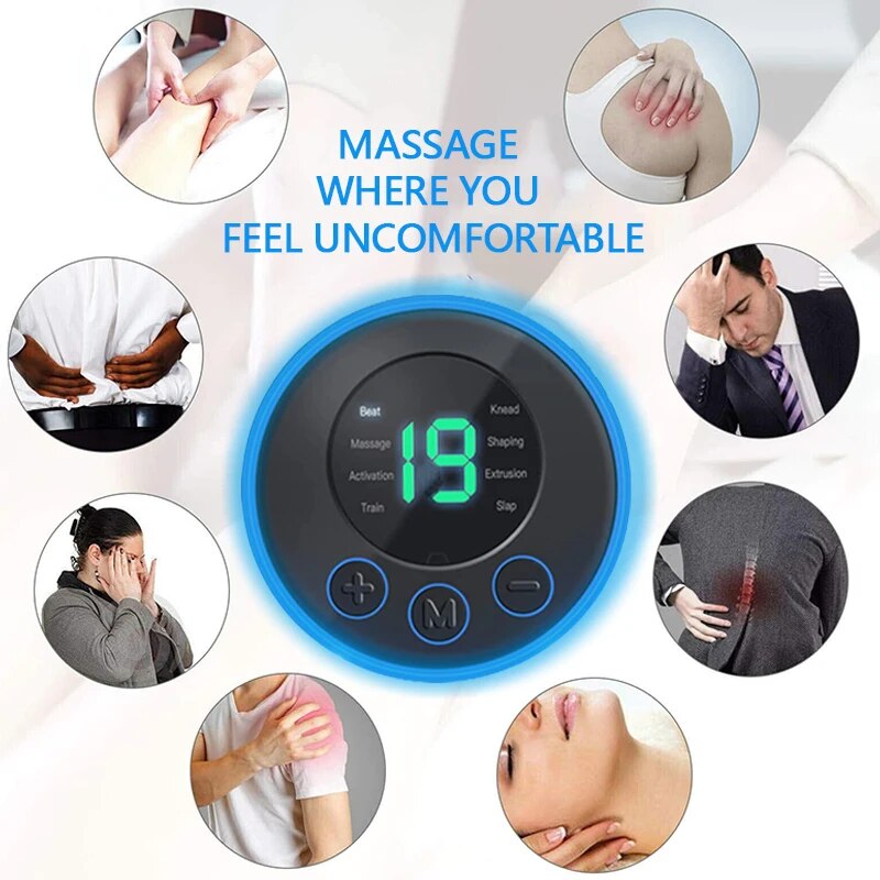 Elektrisches Mini Nackenmassagegerät fördert tiefgehende Muskelentspannung & Wellness im Nackenbereich.