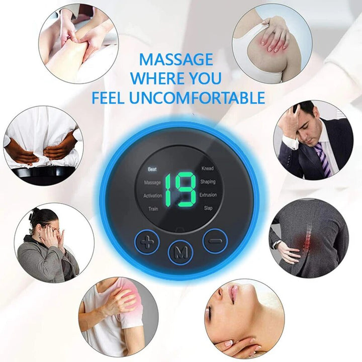 Elektrisches Mini Nackenmassagegerät fördert tiefgehende Muskelentspannung & Wellness im Nackenbereich.