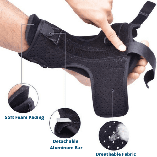 Ergonomische Fußstütze & Nachtschiene für Plantarfasziitis, unisex zur effektiven Schmerzlinderung nachts.