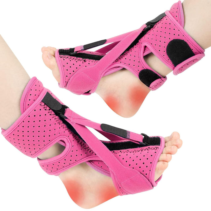 Komfortable & verstellbare Nachtschiene, unisex, bei Plantarfasziitis, Fußschmerzen, Fallfuß & Achillessehnenproblemen.