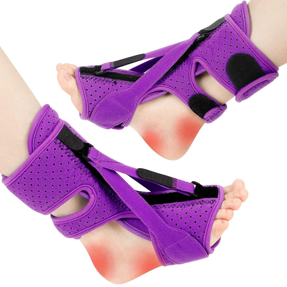 Verstellbare orthopädische Nachtschiene für Plantarfasziitis, Fallfuß & Fersenschmerzen, komfortable Fußstütze.