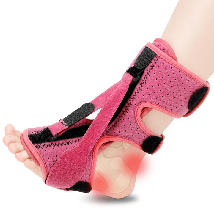 Komfortable Nachtschiene zur Linderung von Plantarfasziitis, Achillessehnenentzündung & Fußschmerzen in der Nacht.