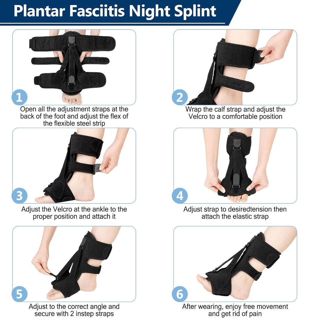 Weiches, atmungsaktives Innenfutter der Nachtschiene, sorgt für Komfort bei Plantarfasziitis & chronischen Fußschmerzen.