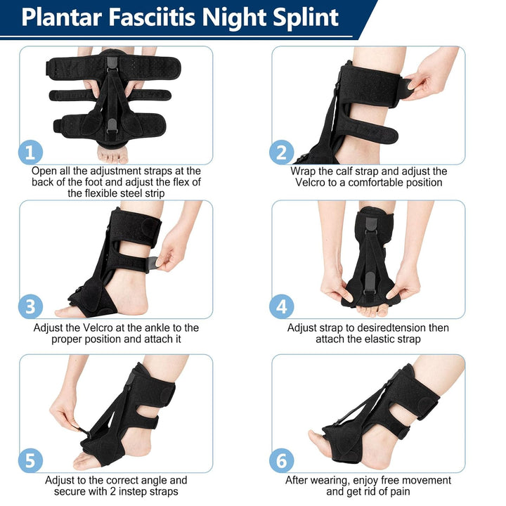 Weiches, atmungsaktives Innenfutter der Nachtschiene, sorgt für Komfort bei Plantarfasziitis & chronischen Fußschmerzen.