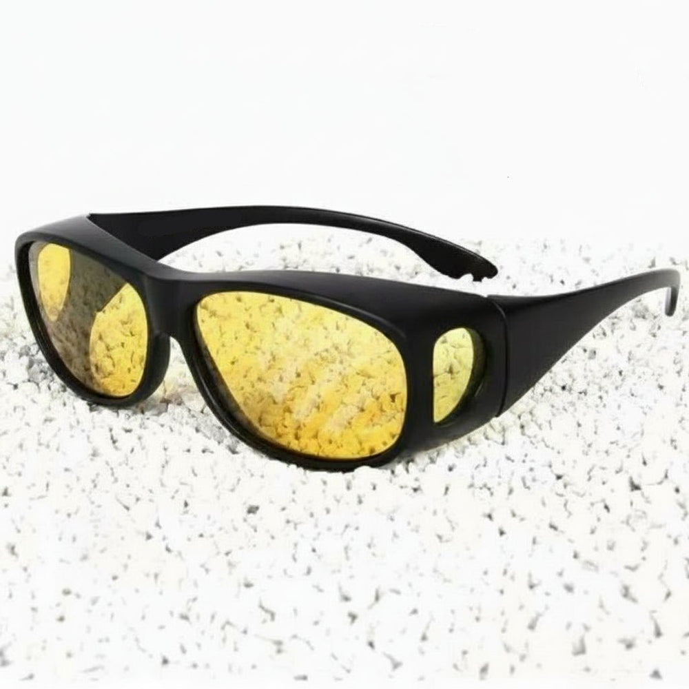 Fahrbrille mit Blendschutz und HD-Gläsern für sichereres Autofahren bei Nacht, Nebel und Regen. Unisex-Design.