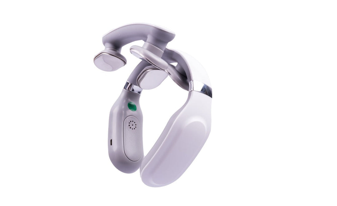 Nackenmassagegerät für Selbstpflege & Wellness, entspannt Nackenmuskulatur mit Wärme & Vibrationsmassage.